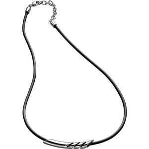 Collana Uomo Breil Cross Cut Acciaio Nero Tj 1535