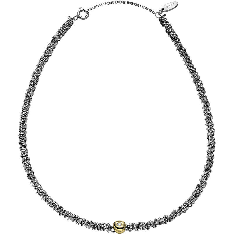 Collana da Donna Breil Vertigo Acciaio e Swarovski TJ1675