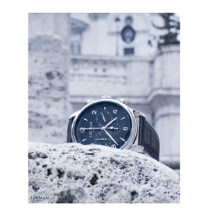 Cronografo Uomo 1960 in Acciaio Nero Locman