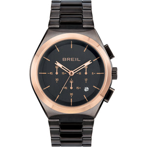 Cronografo Uomo Acciaio Bend Rose Nero Breil