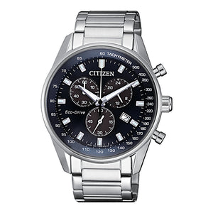 Cronografo Uomo Acciaio Eco Drive Crono Of Collection Nero Citizen 