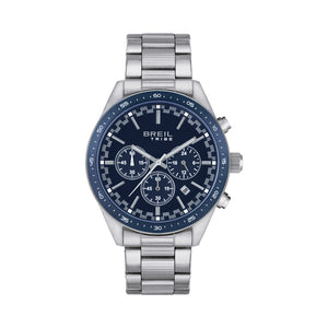 Cronografo Uomo Acciaio Fast Blu Bianco Tribe Breil