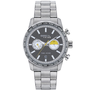 Cronografo Uomo Acciaio Zone Grigio Tribe Breil