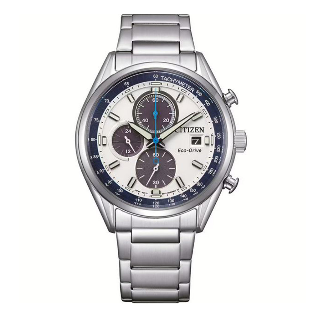 Orologio Citizen Eco-Drive - Racing Vintage Cronografo 40mm Marrone Bianco - 0 Orologio Citizen Eco-Drive - Racing Vintage Cronografo 40mm Marrone Bianco - 0