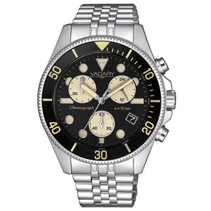Cronografo Uomo Aqua39 105th Nero Gold Vagary