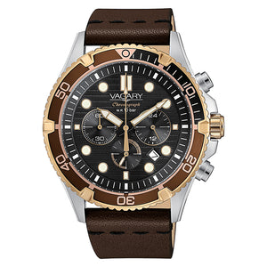Cronografo Uomo Aquadiver Aqua39 Marrone Vagary