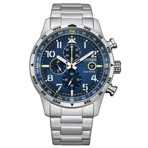 Cronografo Uomo Aviator Eco Drive Blu Citizen