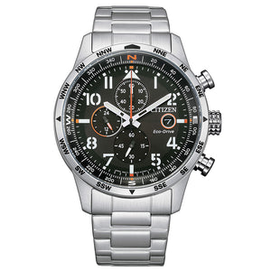 Cronografo Uomo Aviator Eco Drive Nero Citizen