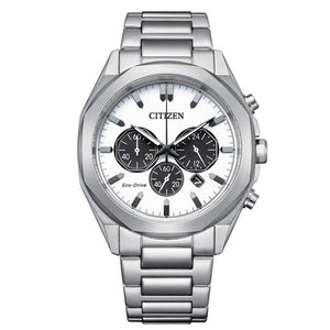 Cronografo Uomo Classic Modern Eco Drive Bianco Citizen