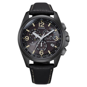 Cronografo Uomo Crono Radiocontrollato Pilot Nero Citizen