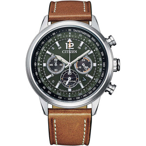 Cronografo Uomo Eco Drive Aviator Verde Citizen