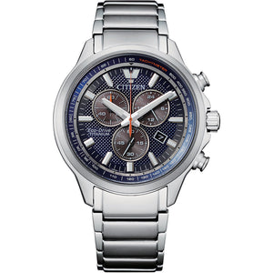 Cronografo Uomo Eco Drive Blu Super Titanio Citizen