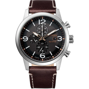 Cronografo Uomo Eco Drive Marrone Chrono Of 2020 Citizen