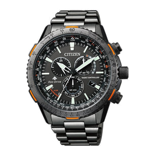 Cronografo Uomo Eco Drive Nero Pilot Radiocontrollato Citizen - CB500751H