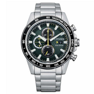 Cronografo Uomo Eco Drive Verde Citizen