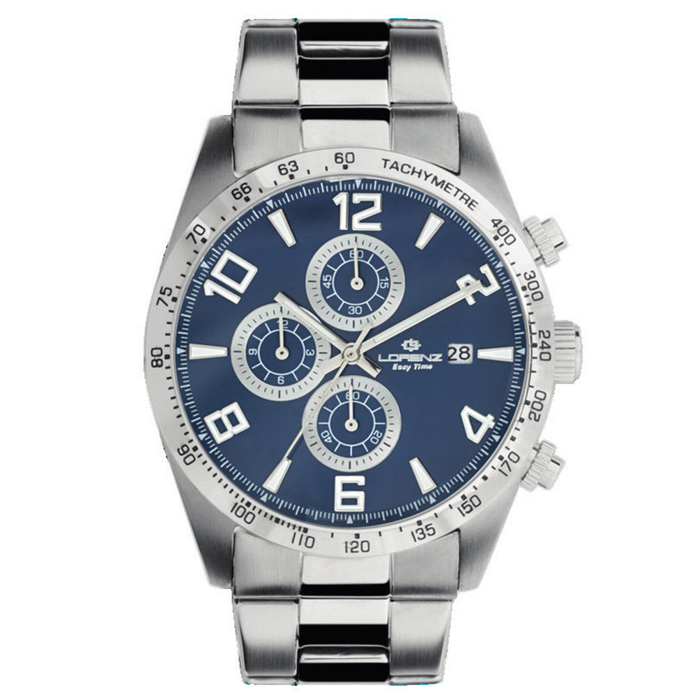 Cronografo Uomo Lorenz Easy Time Blu