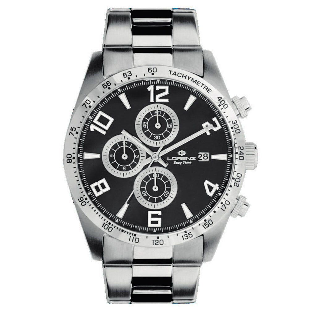 Cronografo Uomo Lorenz Easy Time Nero