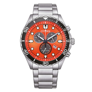 Cronografo Uomo Sporty-Aqua Eco Drive Arancione Citizen