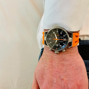 Cronografo Uomo Montecristo Chrono 41 mm Arancione Locman