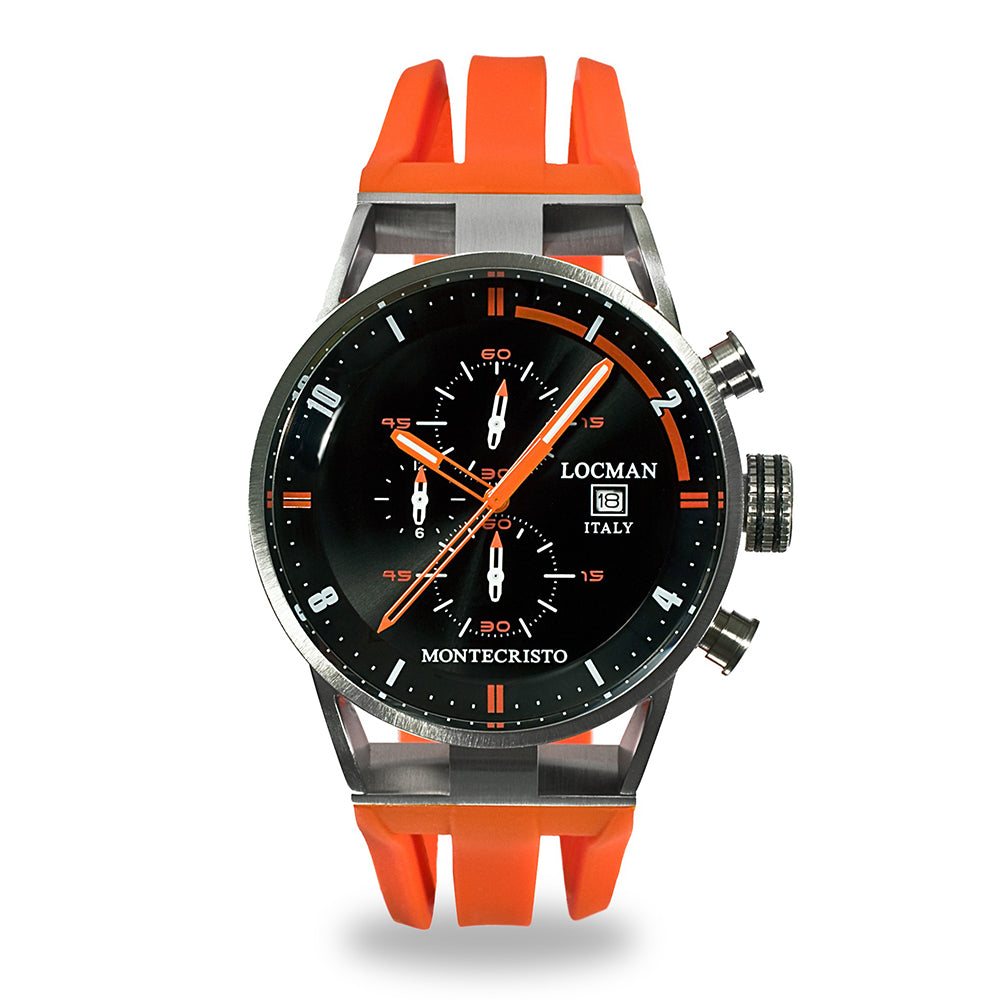 Montre Chronographe Homme Hirsh Nürburgring - Édition Limitée 2000 Pièces - Boîtier Acier, Bracelet Caoutchouc