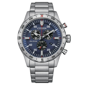 Cronografo Uomo Outdoor Crono Eco Drive Blu Citizen