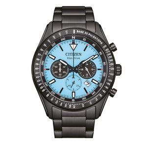 Cronografo Uomo Outdoor Rescue Eco Drive Azzurro Ip Nero Citizen