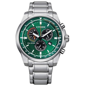 Cronografo Uomo Racing Eco Drive Verde Citizen