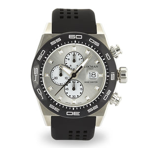 Cronografo Uomo Stealth Acciaio e Titanio Argento Locman