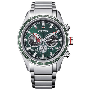 Cronografo Uomo Super Titanio Eco Drive Verde Citizen
