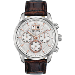 Cronografo Uomo Sutton Classic Multifunzione in Pelle Bulova