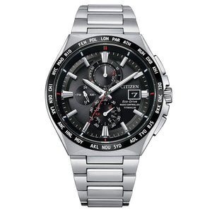 Cronografo Uomo Titanio Eco Drive H800 Sport Radiocontrollato Nero Citizen