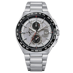 Cronografo Uomo Titanio Eco Drive H800 Sport Radiocontrollato Silver Citizen