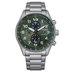 Cronografo Uomo Urban Eco Drive Verde Citizen