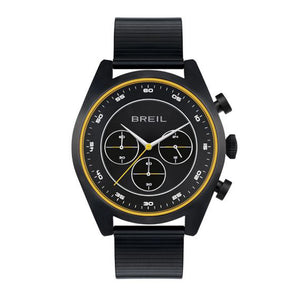 Cronografo Uomo in Acciaio IP Black Finder Giallo Breil