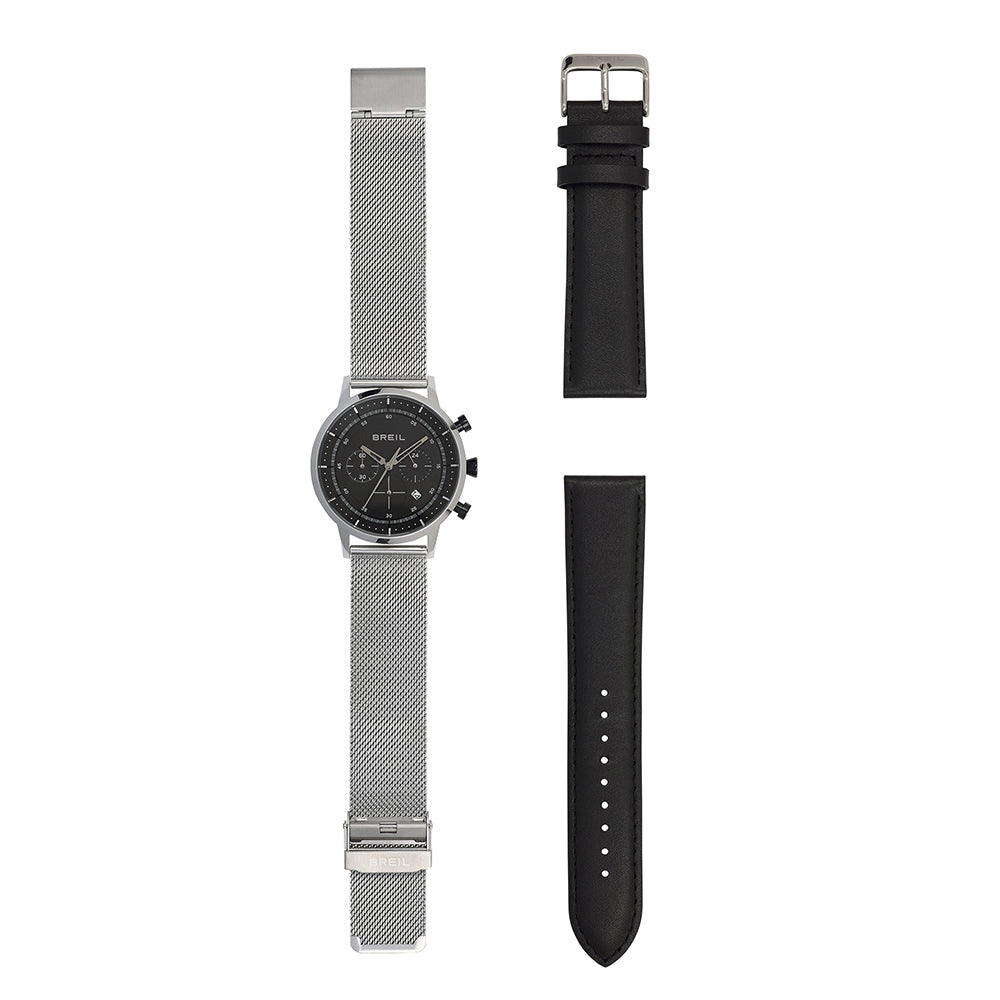 Cronografo Uomo Acciaio Six.3.Nine Doppio Cinturino Breil - TW1805