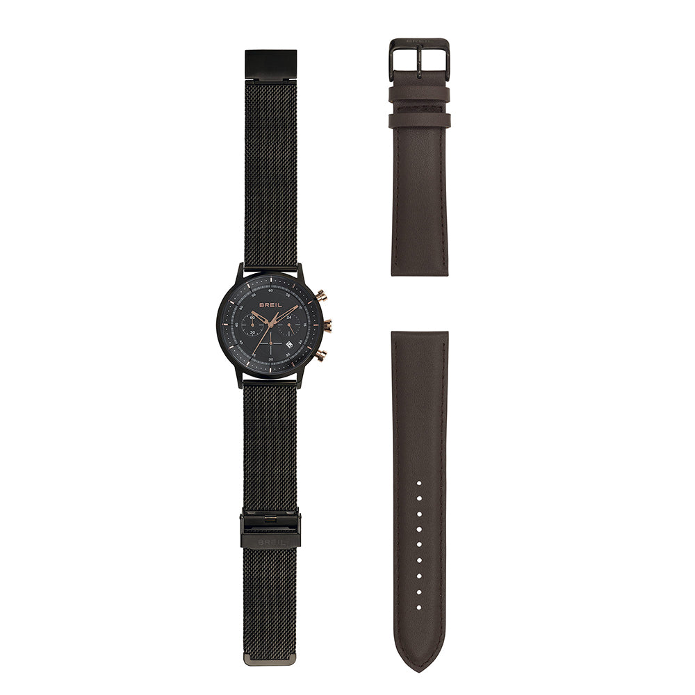 Cronografo Uomo Acciaio Six.3.Nine Doppio Cinturino Breil - TW1808