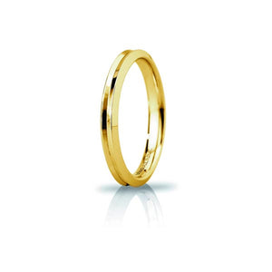Fede Corona Slim in Oro Giallo - Unoaerre