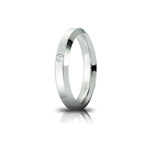 Fede Hydra in Oro Bianco con Diamante - Unoaerre