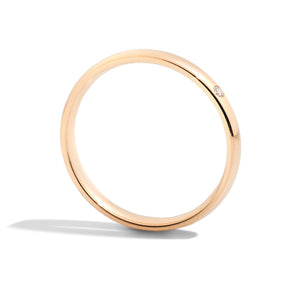 Fede Nuziale in Oro Giallo Classic 2,7mm con Diamante XE154/G - Recarlo