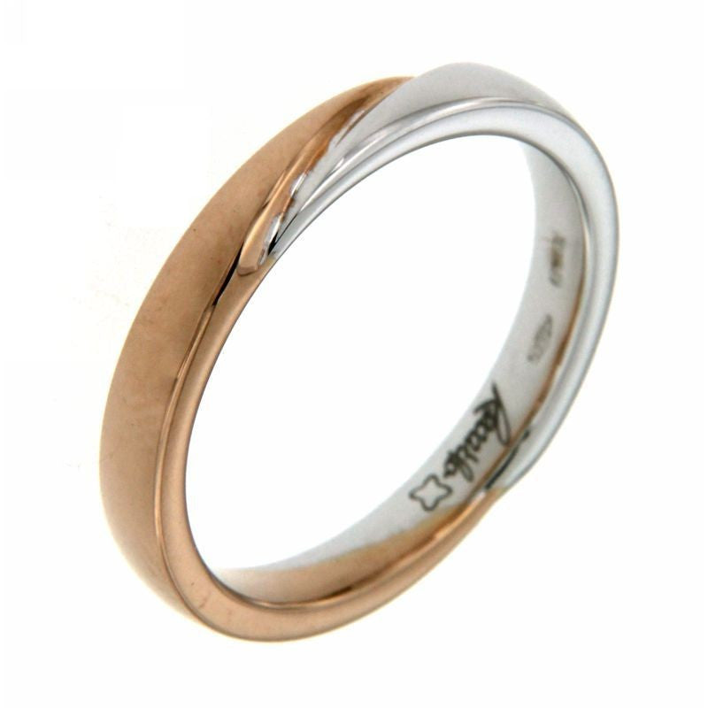 Fede Nuziale in Oro Bicolore Design 2 9mm XE101 BRX Recarlo Gioielleria Amadori