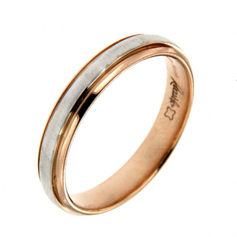 Fede Nuziale in Oro Bicolore Design 3,9mm XE158/BRX - Recarlo