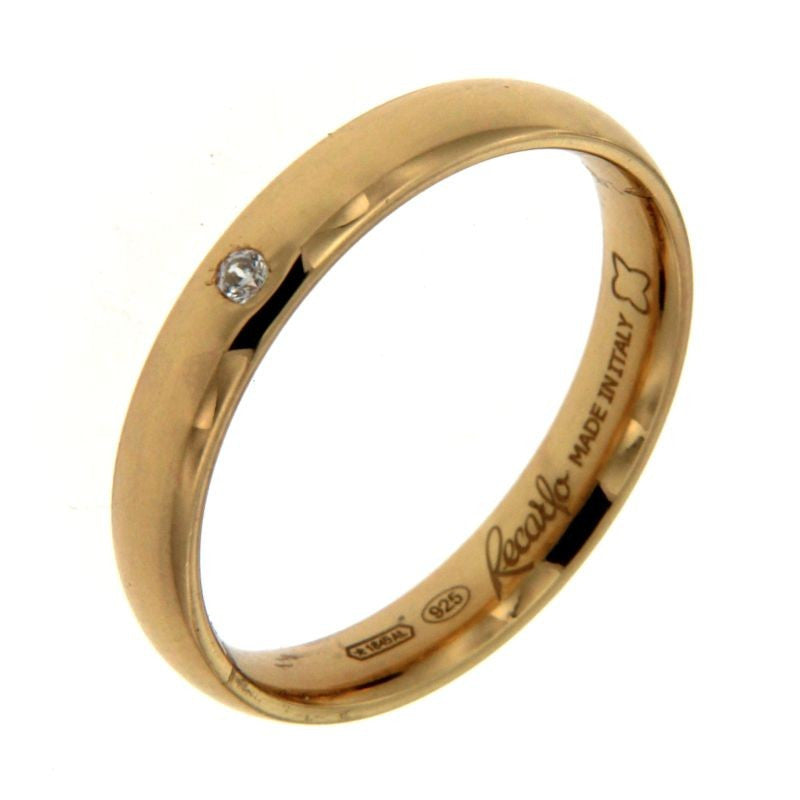 Fede Nuziale in Oro Giallo Classic 3,4mm con Diamante XE155/G - Recarlo