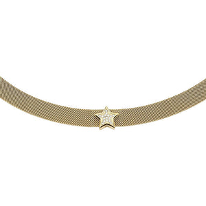 Girocollo Donna Acciaio Gold Stella con Cristalli Liu Jo Luxury