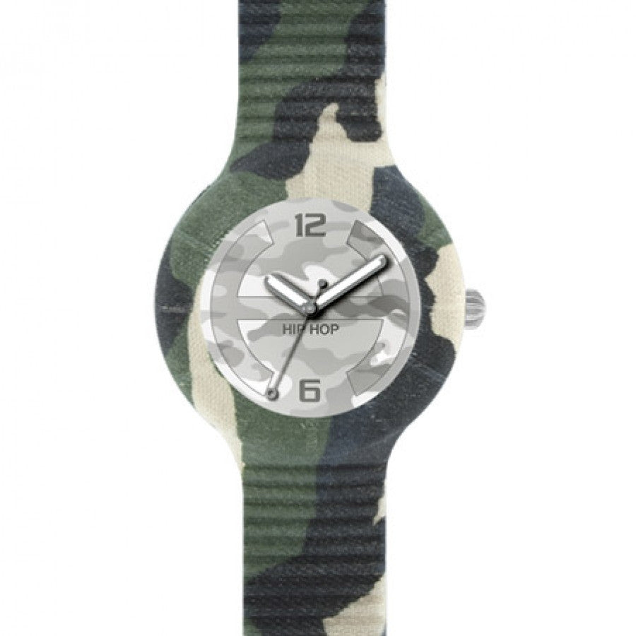Hip Hop Camouflage Orologio Da Polso Uomo Mimetico HWU0367