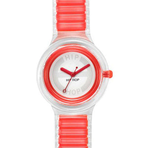 Hip Hop Sheer Orologio Da Polso Donna Red HWU0446