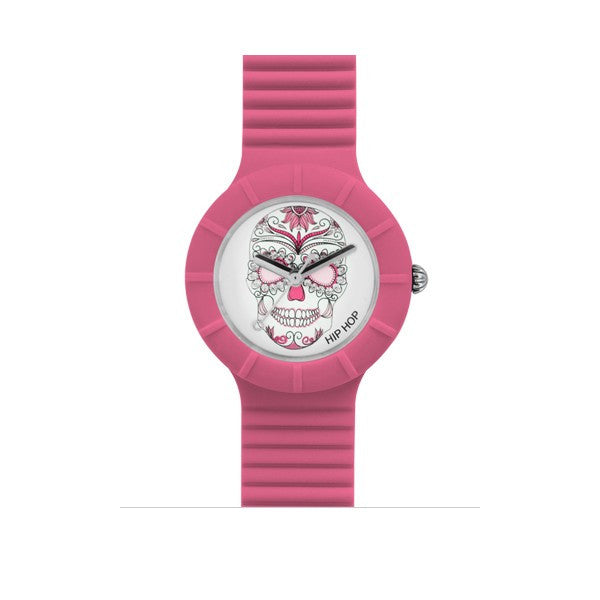 Hip Hop Skull Orologio Cassa 32 mm Fucsia Unisex HWU0452