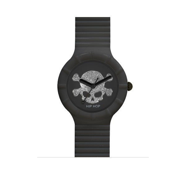 Hip Hop Skull Orologio Cassa 32 mm Nero Unisex HWU0450