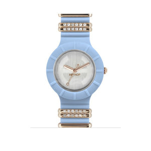 Hip Hop Tres Chic Orologio Cassa 32 mm Azzurro con Pietre Donna HWU0474