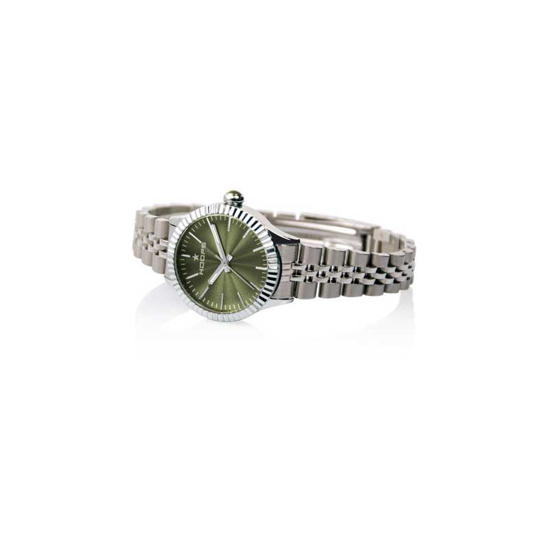 Hoops Orologi Luxury Silver Verde 2560L-04 Gioielleria Amadori