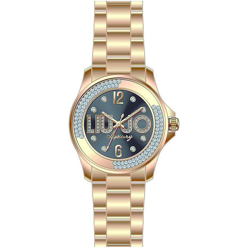 Orologio Donna Liu Jo Luxury Dancing Rosa Solo Tempo Swarovski TLJ800 Gioielleria Amadori
